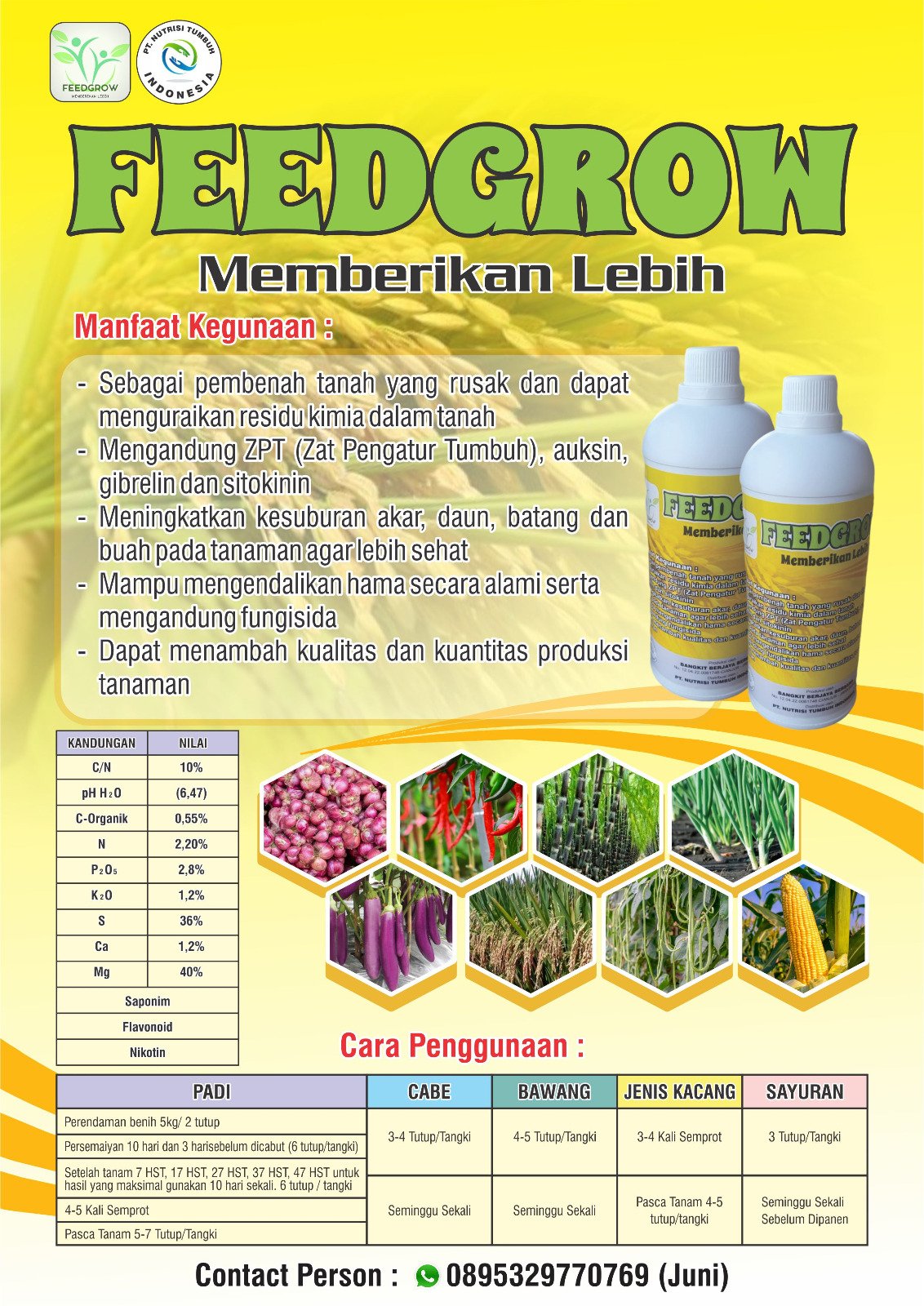 Feedgrow Zat Pengatur Tumbuh